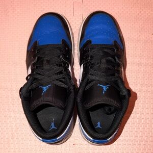 Air Jordan Low (Black and Blue) Youth 6.5
